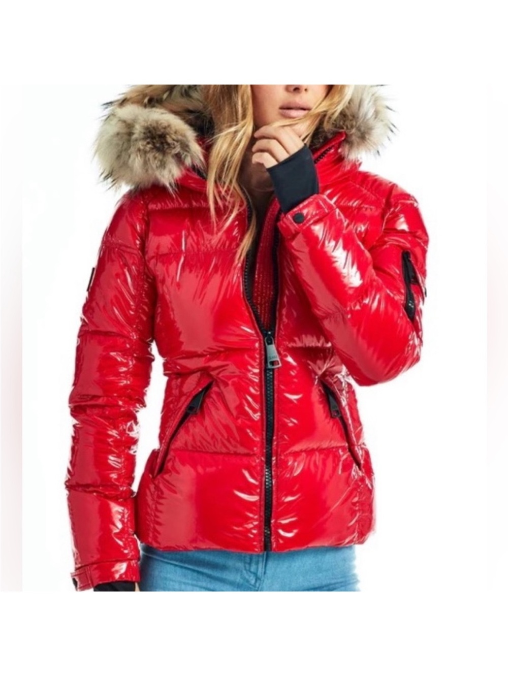 SAM Jacket W/ Genuine Fur Trimmed Hood